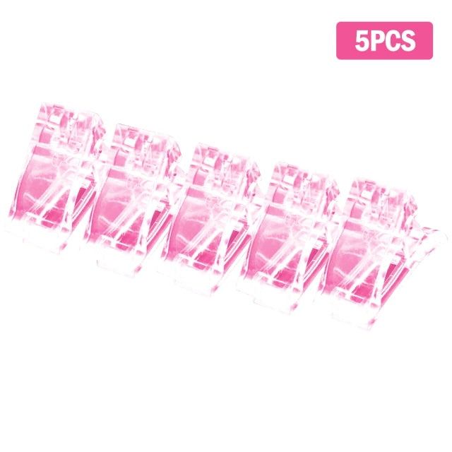 Professional Nail Clip Acrylic Extension Tips For Nails Fake Nail Clip Quick Building Mold UV Gel Nail Supplies For Manicure Set