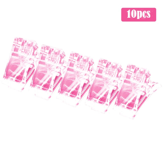 Professional Nail Clip Acrylic Extension Tips For Nails Fake Nail Clip Quick Building Mold UV Gel Nail Supplies For Manicure Set