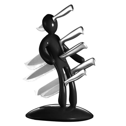 Creative Multifunctional Stainless Steel Humanoid Knife Holder Set Storage Rack For Kitchen Without Knife