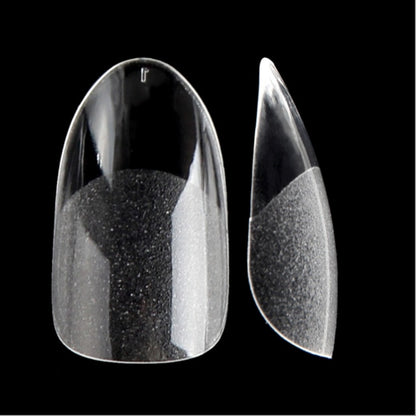 504PCS False Nails Acrylic Nail Tips Gel Nail Tips Clear Nail Art Matte Underneath Fake Tips Coffin Stiletto Press On Nails