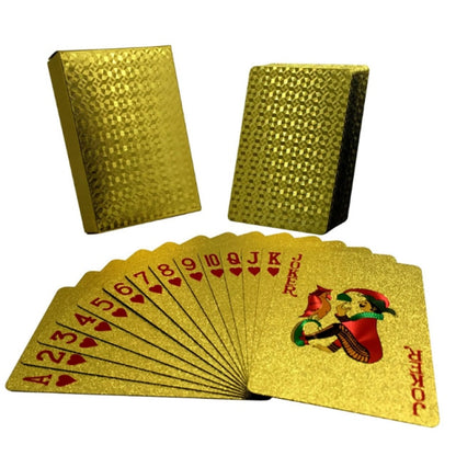 Silver/Gold/Black Pokers Luxury Design High Quality Plastic Cards Waterproof And Dull Polish Poker