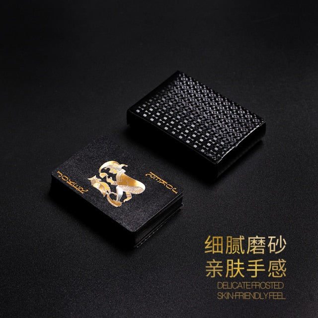 Silver/Gold/Black  Pokers Luxury Design High Quality Plastic Cards Waterproof And Dull Polish Poker