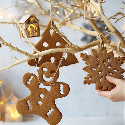 3D Christmas Cookie Cutter Tools Stainless Steel Gingerbread Men Snowflake Heart Biscuit Mold Kitchen Cake Decorating Tool