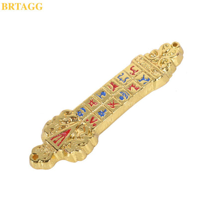 BRTAGG Mezuzah Case, 10cm Height, 12 Tribes of Israel - King David Royal Crown Jewish Israel Gifts