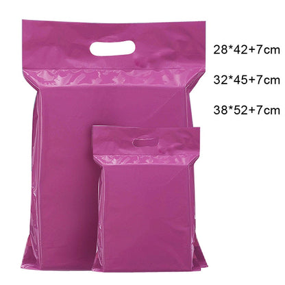 50pcs/lots Purple Tote Courier Bag Self-Seal Adhesive Waterproof Plastic Poly Envelope Mailing Bags Shopping Gift Packing Bag