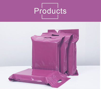 50pcs/lots Purple Tote Courier Bag Self-Seal Adhesive Waterproof Plastic Poly Envelope Mailing Bags Shopping Gift Packing Bag