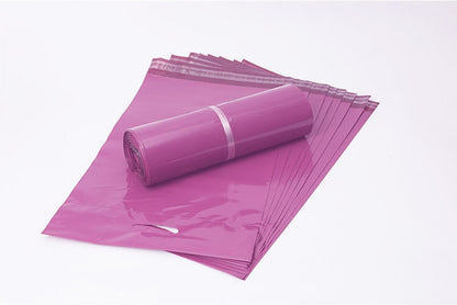 50pcs/lots Purple Tote Courier Bag Self-Seal Adhesive Waterproof Plastic Poly Envelope Mailing Bags Shopping Gift Packing Bag