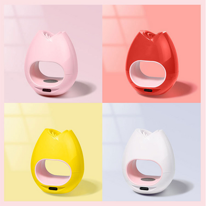 16W Mini UV LED Nail Dryer Curing Lamp Rose Shape Travel Pocket Size 60S Timer USB Portable Sun Light Button For Gel  Polish