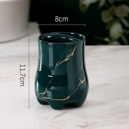 Light Luxury Toothbrush Holder Ceramic Household Washing Tools Toothbrush Sundries Shelf Decoration Bathroom Accessories