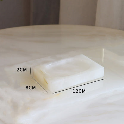 Nordic Bathroom Toiletry Set Natural Marble Liquid Soap Dispenser Mouth Cup Cotton Swab Box Soap Dish Tray Washing Tools