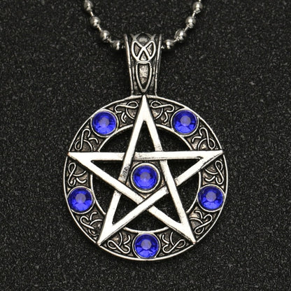 Supernatural Necklace Pentagram Pentacle Five Pointed Star Wicca Pagan Dean Winchester Pendant Vintage Amulet Jewelry Wholesale