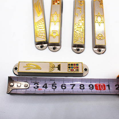 5pcs Mezuzah Case Home Decoration Israel Judaica Door Decor Alloy Church Utensils Hanukkah Gift