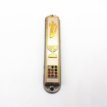 5pcs Mezuzah Case Home Decoration Israel Judaica Door Decor Alloy Church Utensils Hanukkah Gift