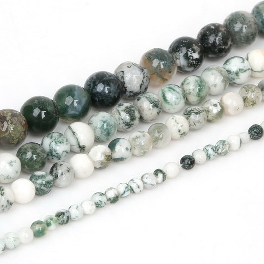 Top quality African green beads Natural Stone Round Loose beads ball handmade For Fsahion Jewelry Making Dia 4/6/8/10MM