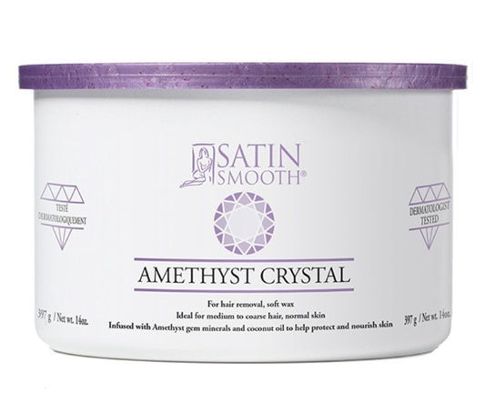 Satin Smooth #Amethyst Crystal (Amatista) - Luxury Soft Wax (14oz) [SSW814119]