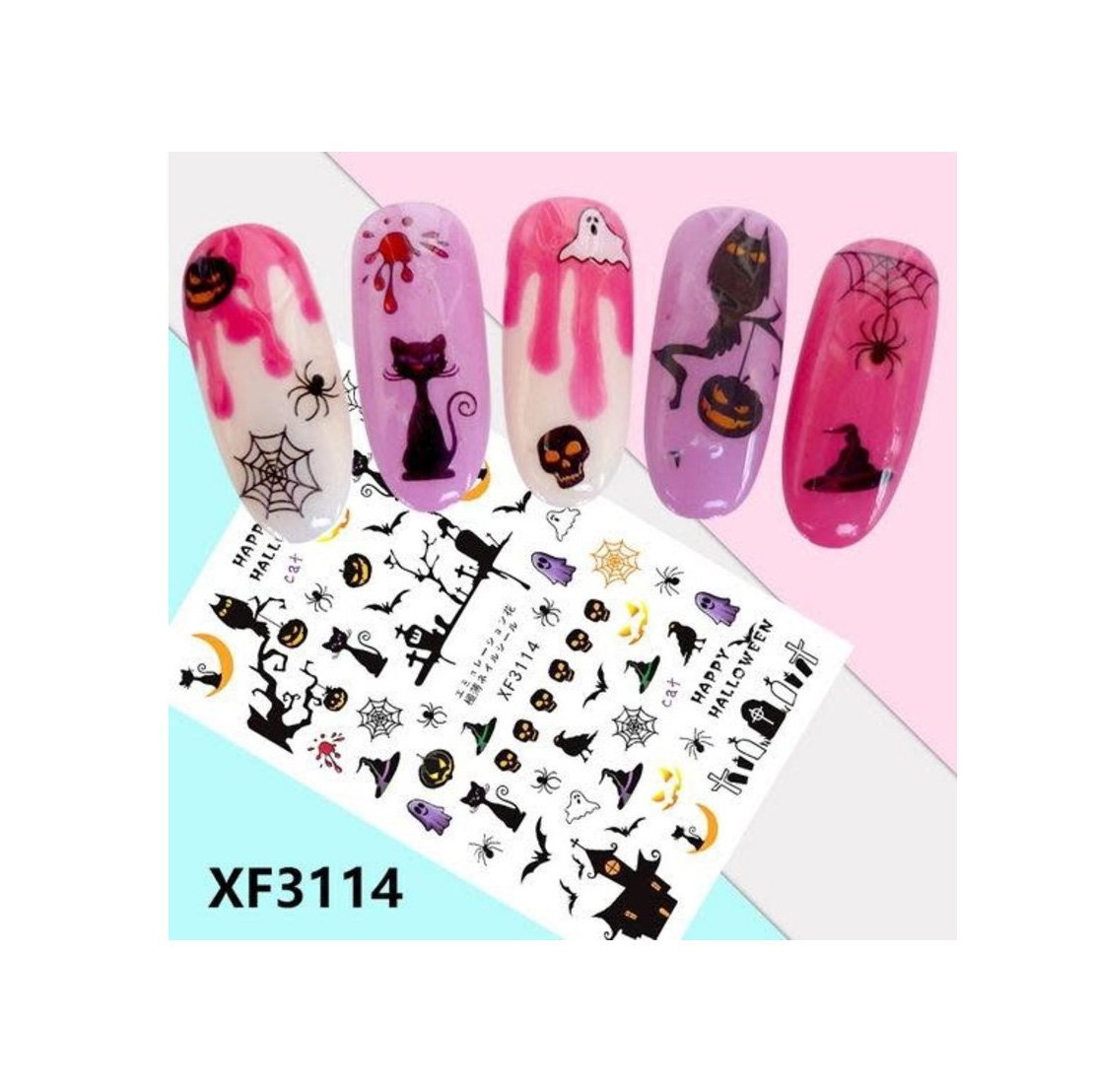 Nail Sticker - Halloween - XF3114