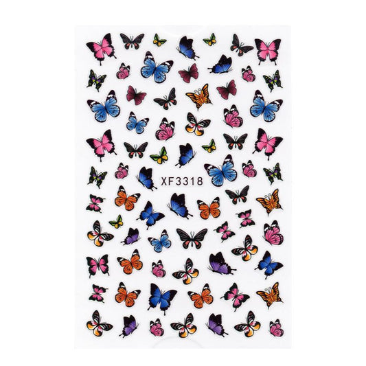 Nail Sticker - Butterfly - XF3318